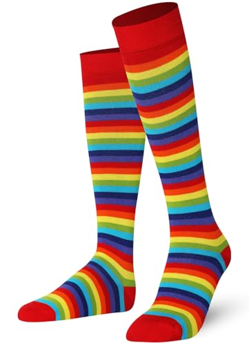 Image of Mysocks Unisex Extra Fine Combed Cotton Rainbow Socks | Seamless Toe | Reflect Your Style | Make Your Steps Enjoyable