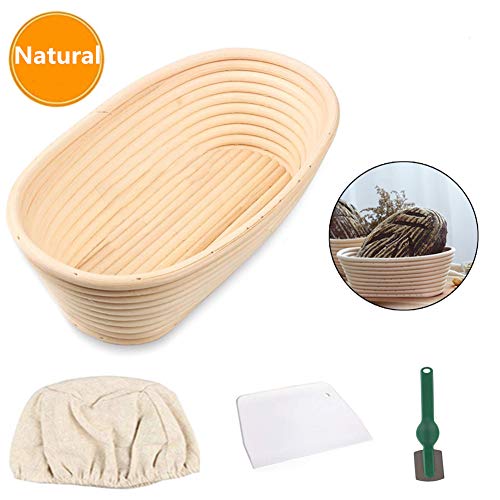 Bread Proofing Basket, Baking Dough Bowl Gifts for Bakers Proving Baskets for Sourdough