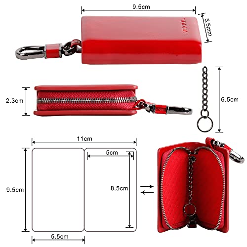 VISOUL Custodia in Vera Pelle per Chiavi Auto