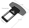 Nine-Tailed Fox 4 Pack Belt Clips,Universal Fit-Black/White Grid #1