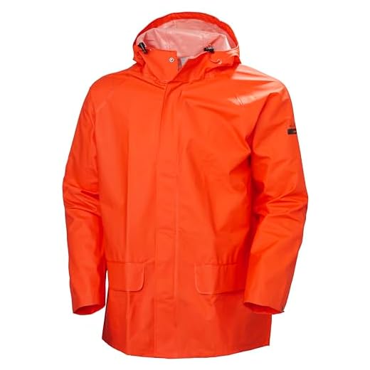 Helly Hansen Mandal Jacka 70129 PVC regnrock – 100 % vattentät Orange XL