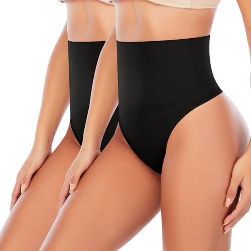 Image of Werena Tummy Control Thong Shapewear for Women Seamless Shaping Novelty Thong Panties Body Shaper Underwear