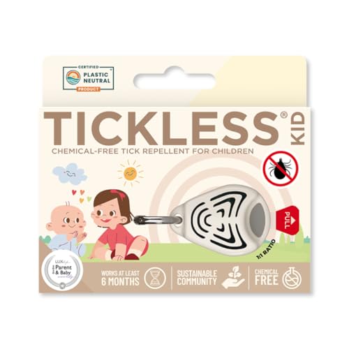 Tickless Baby - Ultraschall Zecken und Floh Abwehr für Kinder - Beige