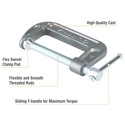 Image of Olympia Tools C-Clamp, 38-120, (2 inch X 1 inch)