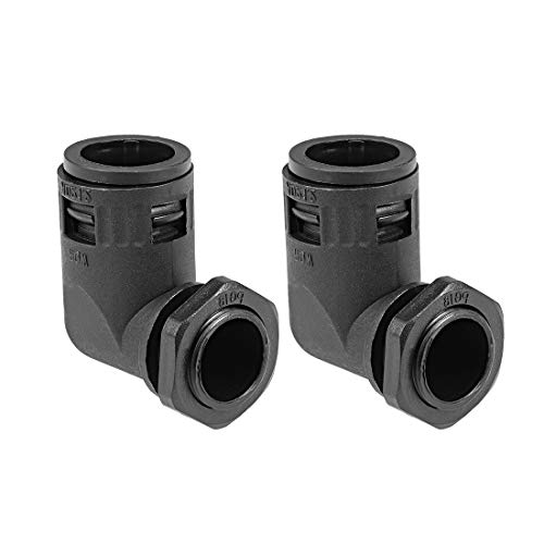 Conector de tubo corrugado AD21.2 en codo de 90 grados para canalización eléc 2