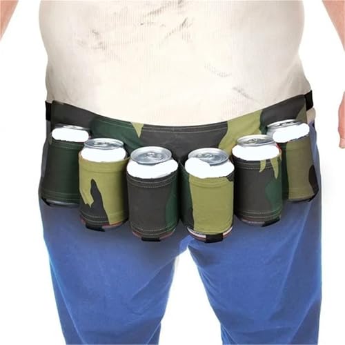 Outdoor Bar Beer Waist Bag 6-Pack Beer Belt Drinking On-The-Go Holster Crossbody Pouch For Hiking Camping Picnics2