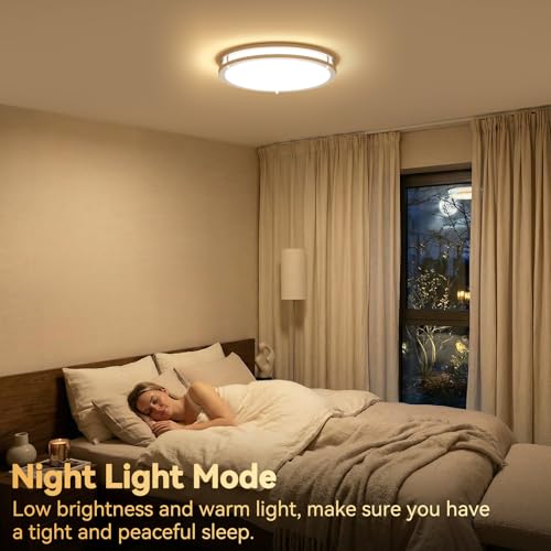 Plafonnier LED réglable contre la fatigue visuelle lot de 2 avec télécommande