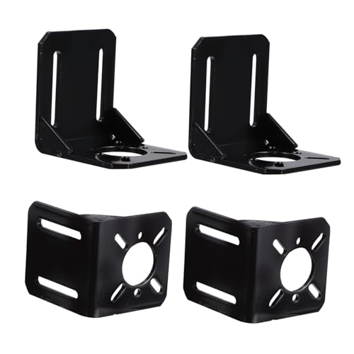 Healeved 3D Printer Motor Bracket with High Precision Slot Holes 4pcs Stepper Motor Mounting Holder Stand Steel Great Re