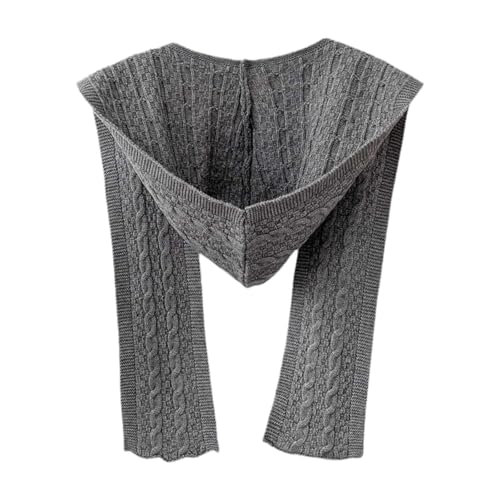 Scarf with Hood 2 in 1 Casual Hooded Scarf for Women Outdoor Autumn Men Winter