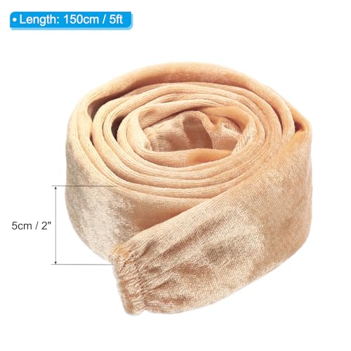 Image of PATIKIL 5ft Lamp Chain Cover, Chain Protective Sleeve Washable with Zipper for Chandelier Lighting Wires Swing Light Fixture, Champagne