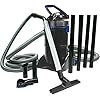 The Pond Guy ClearVac Pond Vacuum, Powerful Motor Quickly Removes Sludge & Debris, Dual Chamber Reservoir for Nonstop Use, 4 Interchangeable Nozzle Attachments, 5 Extension Tubes, 8 Ft Discharge Hose