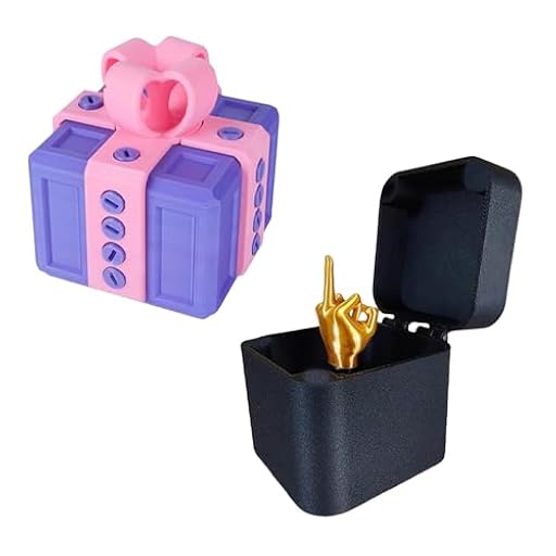 El molesto regalo con dedo - Divertida caja de regalo con sorpresa de dedo medio y juguete de tornillo 3D. Broma emergente para diversión y entretenimiento en la oficina, como decoración del hogar o | Ya disponible en tu tienda friki favorita! En mundofriki.es!