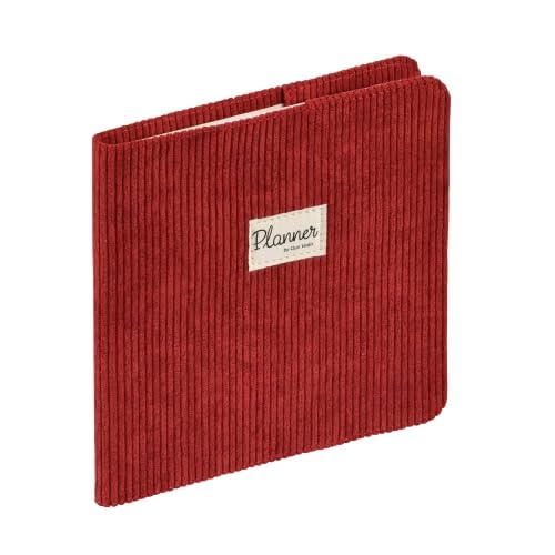 Quo Vadis - Collection: Colette executif weekly calendar diary, 16 x 16 cm, red, year 2024, 16 cm x 16 cm
