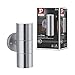 Produktbild Paulmann 94331 Außenleuchte Wandleuchte Flame IP44 max. 2x10 Watt Außenwandleuchten Edelstahl gebürstet Gartenbeleuchtung Edelstahl GU10