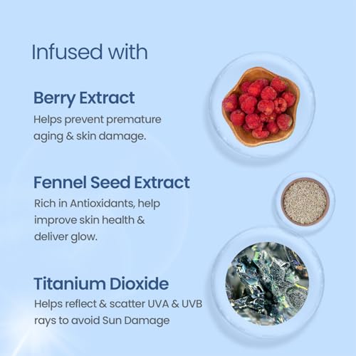 Image of Lotus Herbals Safe Sun Sunscreen Cream - Breezy Berry SPF 20 PA+| Sweat & Waterproof, Non-Greasy| Berry extract| | All skin types|50g (Pack Of 3)