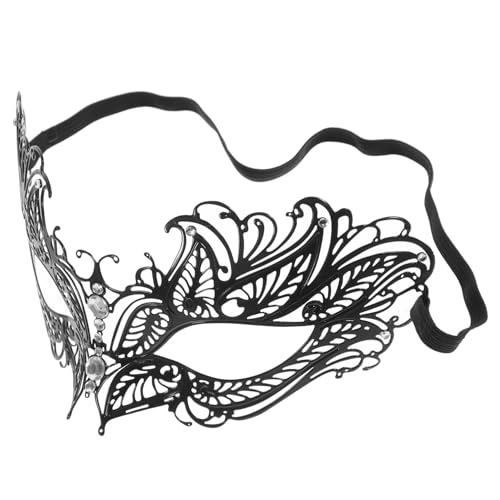 JOINPAYA Masquerade Half-face Mask for Women Elegant Eye Mask for Halloween Carnival and Costume Parties Lightweight Design Delicate Hollow Pattern for Mystery and Style