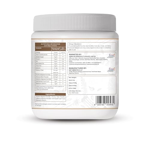 Image of Pure Nutrition Prebiotic Fiber Powder | Soluble and Insoluble fiber Supplement Powder for Gut Health & Digestion with Natural Blend of 5 Prebiotic Fibers for Digestive Health, Supports Bowel Regularity & Gut Microbiome | Zero Sugar & Zero Fat - 500g (250x2)