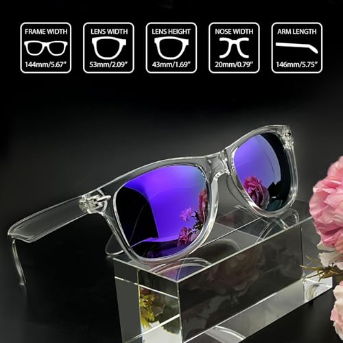 Image of Joopin Square Sunglasses Polarized UV400 Designer Sun Glasses Men Women | Oversized, Plastic Frame, Retro, Vintage, Unisex, Trendy Shades for Driving, Party, Fishing, Business, Costume