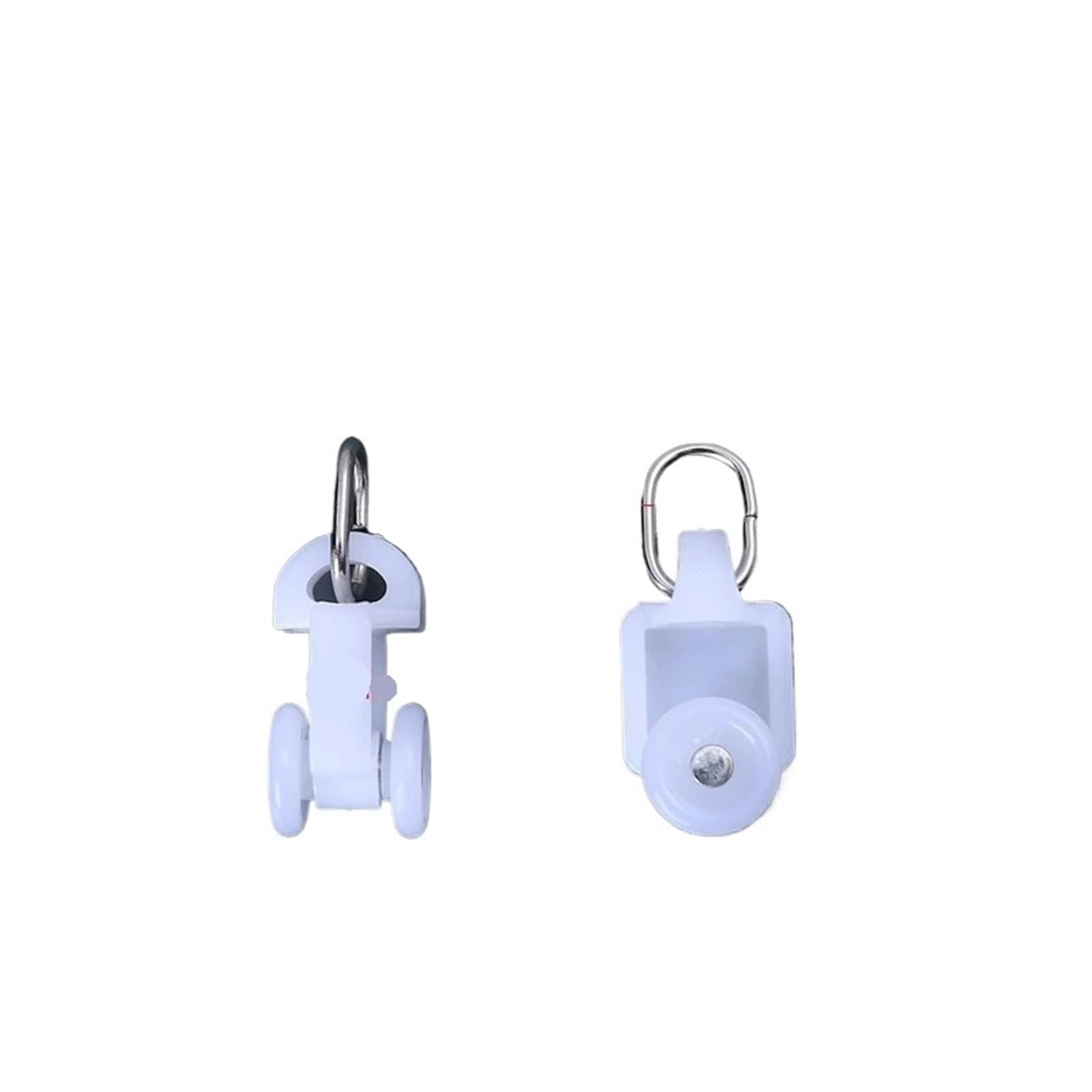 Hcusvcop One Color Curtain Glider Hooks, 50 Pcs Electric Curtain Rail Guide Pulley Track Wheel Accessories Carriers