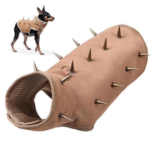 Pet Harness, Adjustable Spike Vest, Protective Dog Costume, Removable Studs for Security Comfort, Sturdy Lightweight Feature, Premium Outdoor Training Accessory, Dog Vest for Walking Hiking