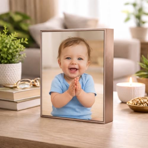 Image of Rangoli Personalized Photo Frame Size- 200mm x 150mm x 27mm | Custom Picture Frame with Your Photo | Premium Tabletop Frame for Home Decor, Gifts for Birthday, Anniversary & Special Occasions.. D-1