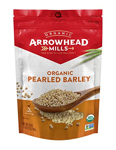 Arrowhead Mills Organic Pearled Barley, 28 Ounce Bag