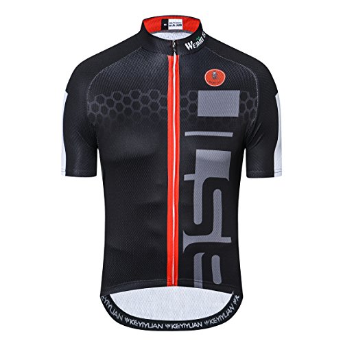 Men's Cycling Jersey Bike Shirt Moutain Short Sleeved Pro Team Breathable Quick-Dry Skull Tops