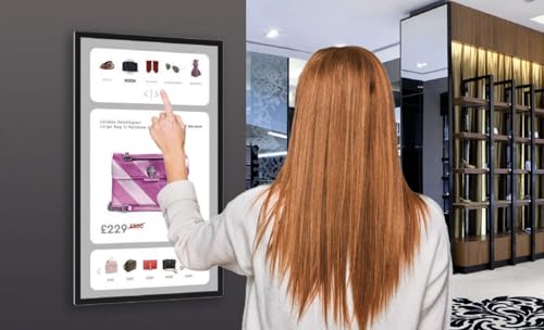 55-inch Commercial PCAP Touch Screen Monitor, Integrated Speakers, Toughened Glass