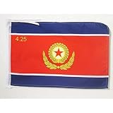 BANDERA del EJÉRCITO POPULAR DE COREA DEL NORTE 45x30cm - BANDERINA COREANA 30 x 45 cm cordeles - AZ FLAG