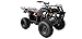 HHH 200cc ATV Quad Full Size ATV Full Big Size ATV for Adults Youth LED Lights Matching Rims and Automatic with Reverse (RED)