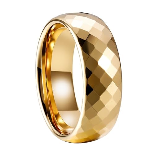 Bague en tungstène anti-rayures 8MM : l'alliance or confortable taille 54