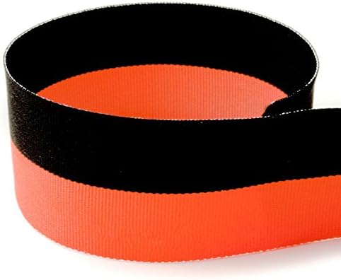 USA Made 1-3/8“ Red & Black Bi Striped Grosgrain Ribbon (Red & Black Ribbon) - 100 Yards (Multiple Yardages Available)