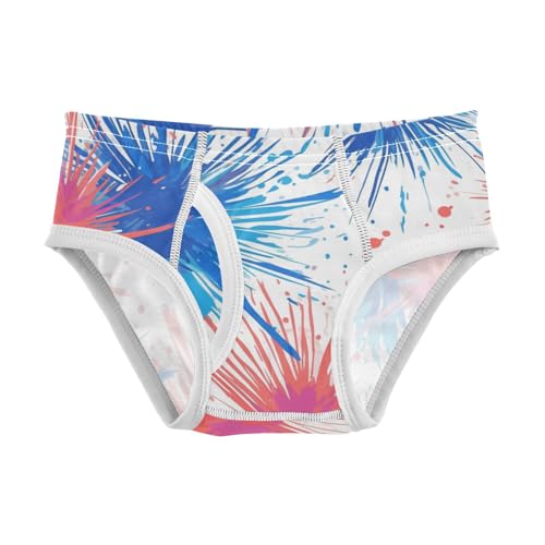 KLL Green Camouflage Texture Illustrations Little Boys Pure Cotton Briefs Underwear Cute Children Undies