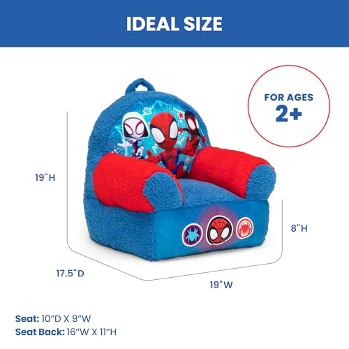 Delta Children - Spidey and His Amazing Friends Cozee Buddy Kids Chair, Blue - image 3