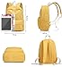 Tom Clovers Canvas Backpack Rucksack Weekender Bag Laptop Bag School Backpack Yellow