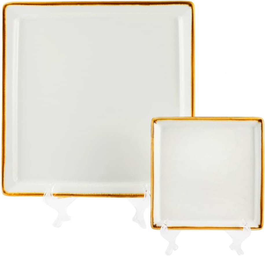 Mocha Porcelain Square Plate, 14 Cm Size