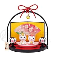 Amazon.co.jp: 薬師窯 桃の節句 ひな人形 錦彩 うさぎ雛 : おもちゃ