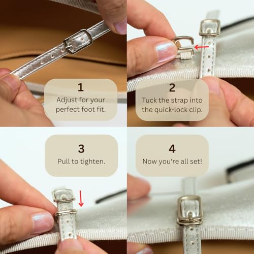 Taytoe Women's Retro Mary Jane Flats, Square Toe, Comfortable Work Shoes with Adjustable Strap, Perfect for Office, Casual3