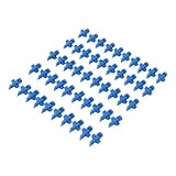 Pumixiy Rasensprenger aus Kunststoff, 50 Stück, Sprühbewässerungssystem mit 90 bis 360 Grad verstellbaren Sprühdüsen für Gewächshaus und Garten im Freien (90 Grad)