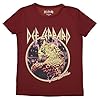 Rock Off officially licensed products Def Leppard Love Bites Women's T Shirt, red, XL #2
