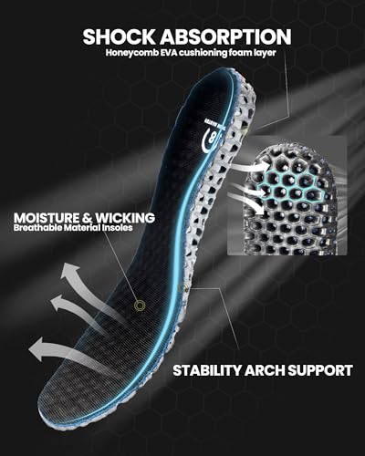 OutdoorMaster Men's Deck Boots, Waterproof Anti-Slip Rubber Rain Boots, Breathable Saltwater Deck Shoes For Fishing Boating Camping Sailing4