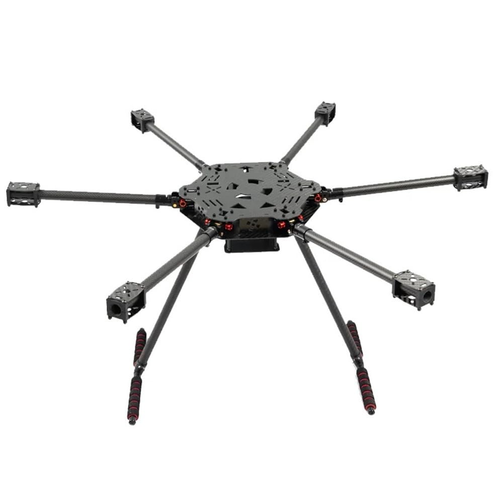 F850 Hexa-Rotor Kit De Marco De Fibra De Carbono Tren De Aterrizaje for Drones RC FPV(Unfoldable 850mm)