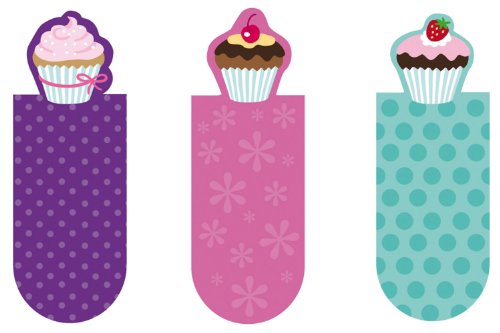 Zakladki magnetyczne Babeczki Zestaw 3 sztuki