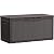 Devoko 100 Gallon Waterproof Large Resin Deck Box Indoor Outdoor Lockable Storage Container for Patio Furniture Cushions Garden Tools (100 Gallon, Dark Brown)