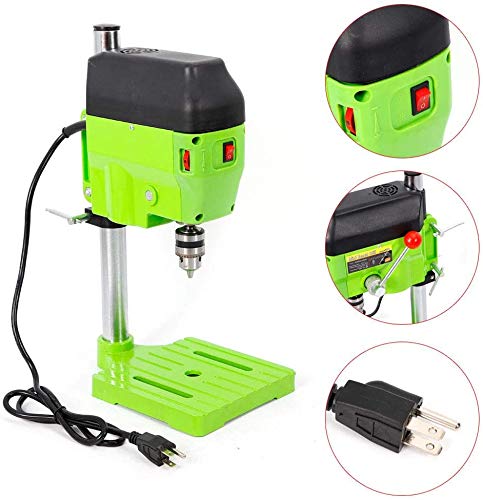 YIYIBYUS Electric Bench Drilling Machine, Portable Workbench Metal Drilling Repair Tool Expanding Drilling Machine for Wood Metal Drilling Expanding Repair Tool 480W 11000RPM