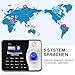 HapAttend Time Clocks for Employees Small Business Automatic Calculate Hours, 0 Monthly Fees Fingerprint Time Clock, H3 Standalone Biometric Clock in Machine for Employees with 5 RFID Cards (No WiFi)