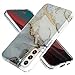 Produktbild Kompatibel mit Samsung Galaxy S22 6,1 Zoll Hülle Handyhülle Case Slim Muster PC Schale TPU Bumper Kratzfest Schutzhülle Hülle Marmor Design Glänzende Weiche Flexible TPU Hülle MuSheng