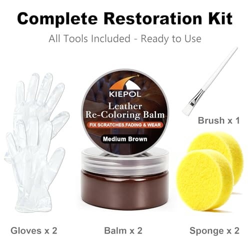 KIEPOL Medium Brown Leather Repair Kit