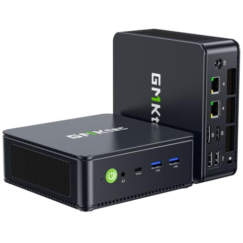 Image of GMKtec M5 S Mini PC AMD Ryzen 5400U 16GB DDR4 RAM (Dual Channel) 512GB SSD | Desktop Computer for Office Home, Dual 2.5G LAN, WiFi 6E, Triple Display, USB-C, HDMI 2.0, DP, BT 5.2