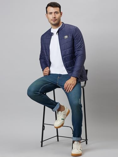 Image of Being Human Blue Regular Fit Men's Jacket Clothing
